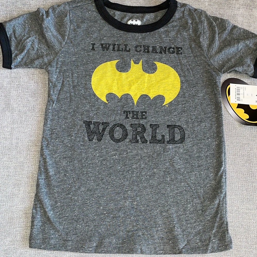 Batman Superhero Short Sleeve Shirt - I Will Change The World
